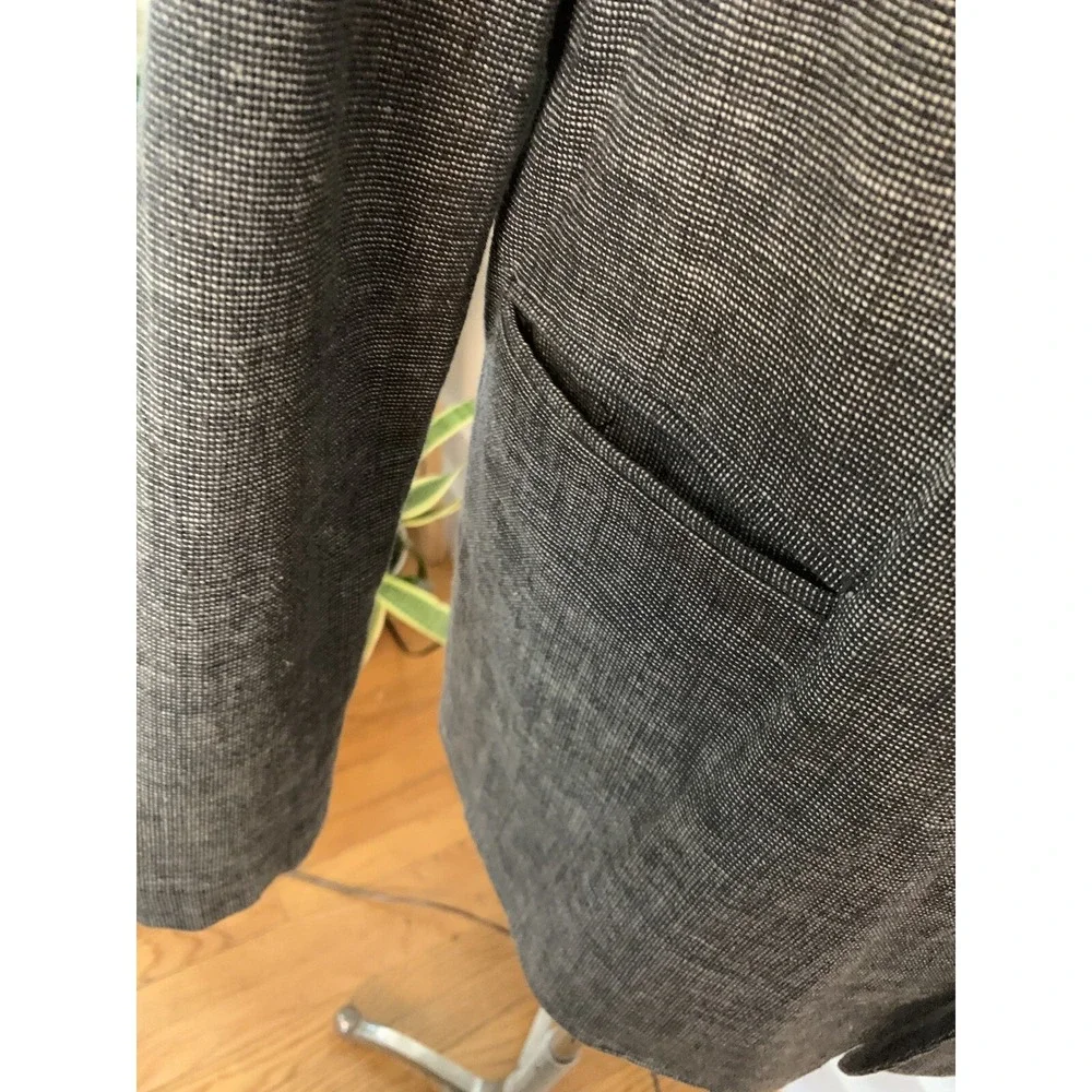Vtg 70s Neon Sportswear Atomic Fleck Tweed Sports Coat Black XL Made USA DISCO